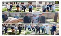 برگزاری مراسم کاشت درخت به امر رهبر معظم انقلاب به یاد شهدای ایران اسلامی